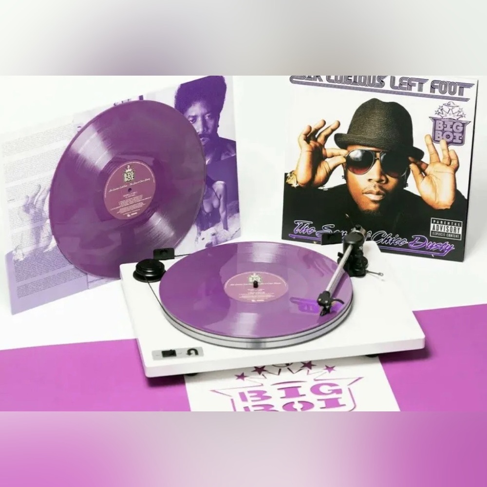 Big Boi - Sir Lucious Left Foot Vinyl Record VMP Purple & Silver Vinyl 2LP